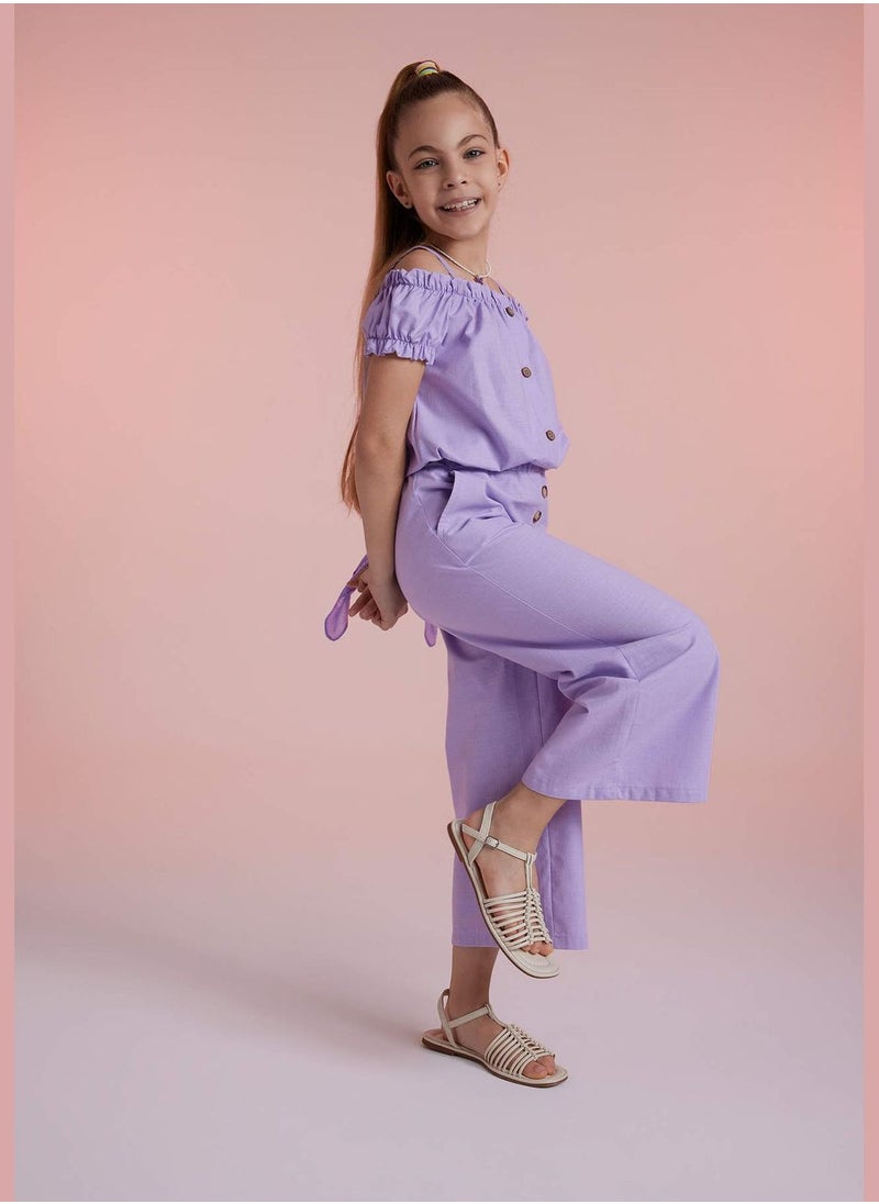 DeFacto Girl Wide Leg Woven Trousers  - Image 3