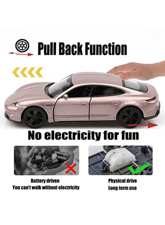 Porsche 1/36 Scale Porsche Taycan Diecast Car Models,Pull Back Vehicles Porsche Toy Car,Cars Gifts for Boys Girls - Image 5