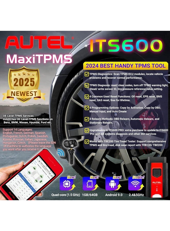Autel MaxiTPMS ITS600 2025 Best Handy TPMS Tool - Image 2