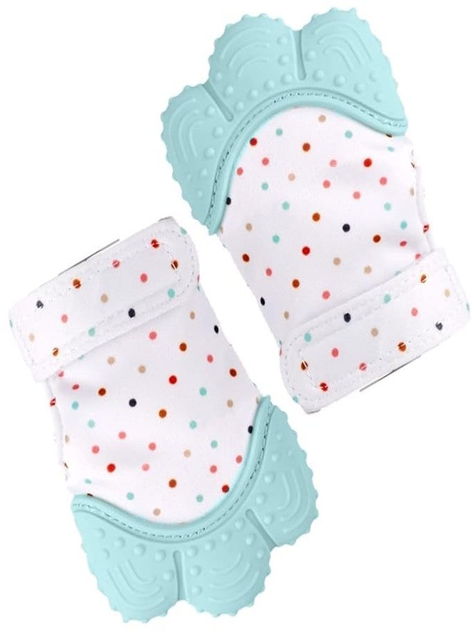 ARUP قفاز تسنين ناعم للأطفال من ARUP، مناسب للأطفال من عمر 3 إلى 6 أشهر، لتخفيف آلام التسنين، علاج طبيعي للرضع والأطفال الصغار (عبوة واحدة) (اللون: متعدد الألوان) - سيليكون - Image 2