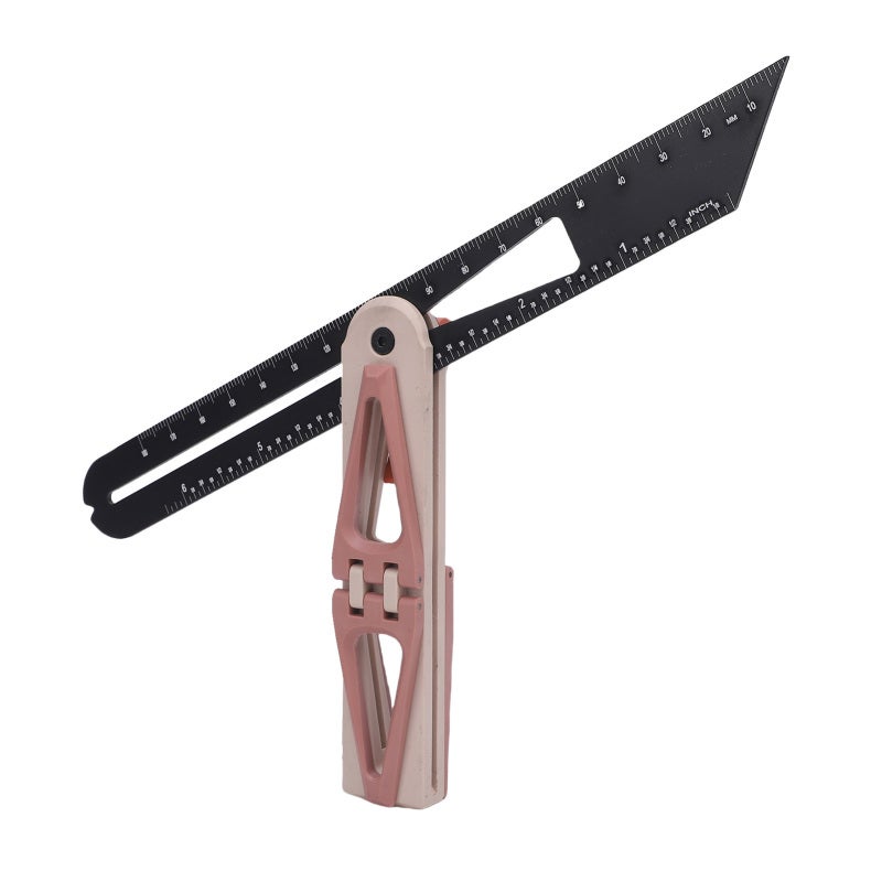 Sliding T Bevel Angle Finder ABS 6:1 8:1 Softwood Hardwood Scale - Quick Release Locking Handle Rotatable Measuring Tool for Professional Woodworking - Image 5