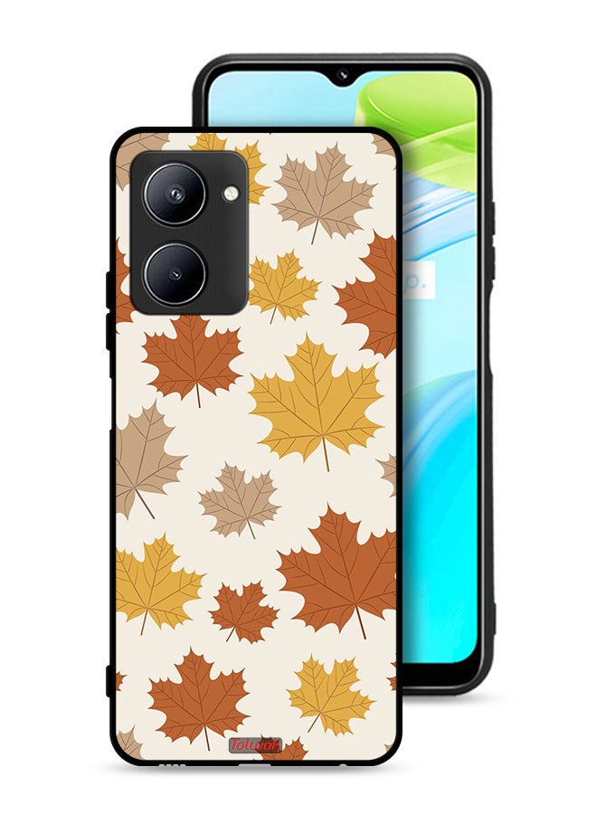 Tolwak Realme C33 Protective Case Cover Autumn Leaves - Image 1