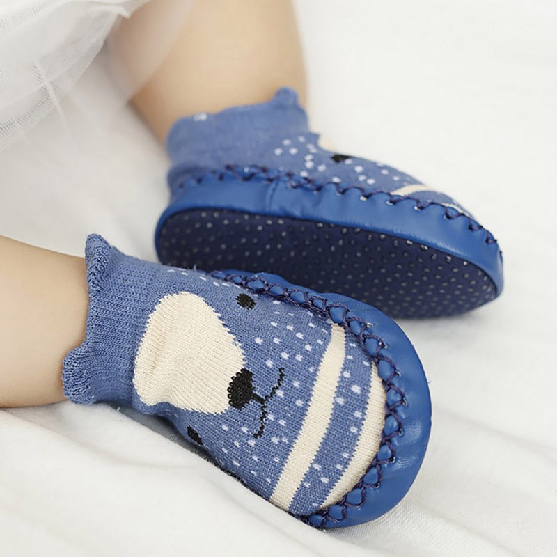 Baby Socks with Rubber Dots Soles Anti-Slip Soft Sole Cute Cartoon Floor Socks for Children Infant Toddler - Image 1