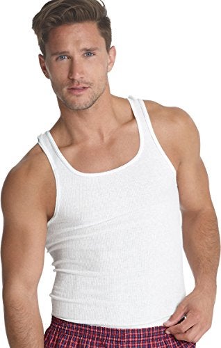 Hanes Ultimate Men's 7-Pack ComfortSoft Tank, White, Large - Image 4