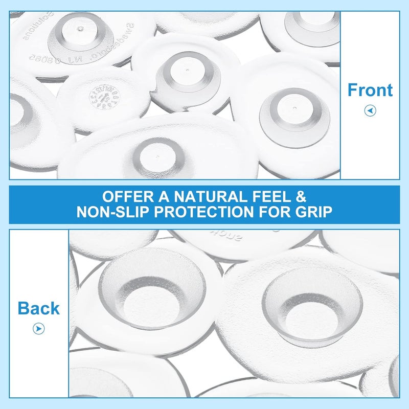 Riakrum 12 Counts Pebble Bath Treads Bathtub Non Slip Stickers Pebble Bath Mat Non Slip Bath Tub and Shower Mat with Suction Cups, Machine Washable - Image 5