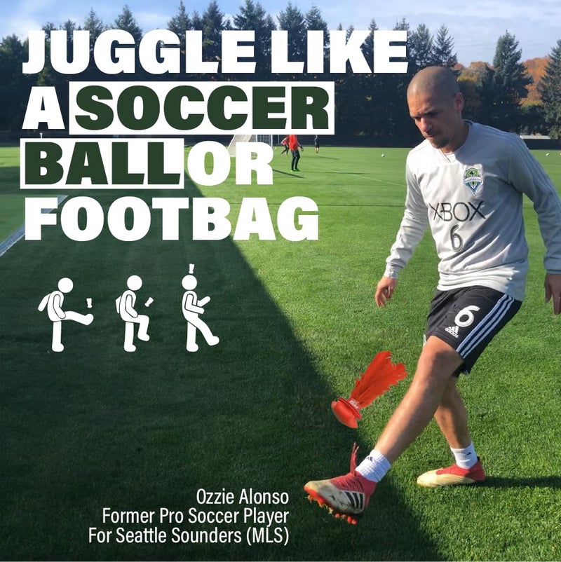 Kickit | The Original Birdie Soccer Trainer | Play Outdoors, Indoors or Backyard, Beach or Tailgate, All Ages Fun & Travel Friendly (Red) - Image 2