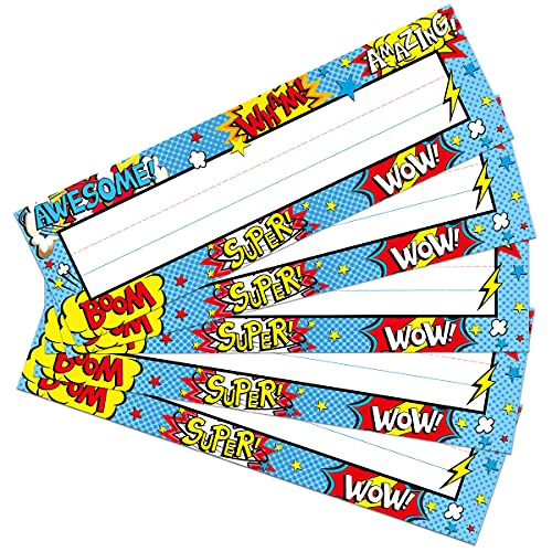 Fancy Land 36pcs Name Plates for Classroom Super Name Tags for Classroom Name Plates for Kids - Image 2