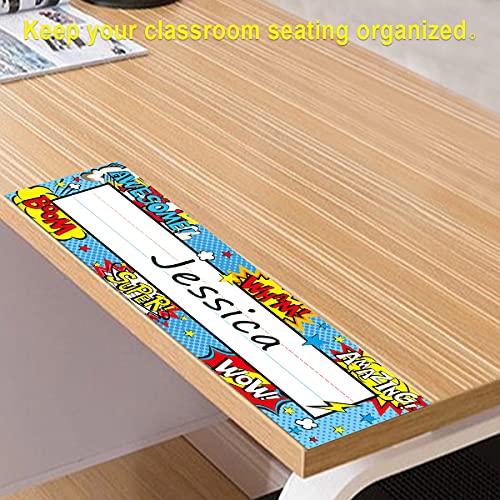 Fancy Land 36pcs Name Plates for Classroom Super Name Tags for Classroom Name Plates for Kids - Image 4