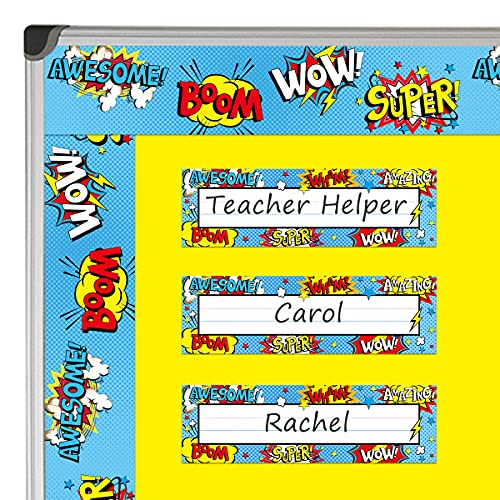 Fancy Land 36pcs Name Plates for Classroom Super Name Tags for Classroom Name Plates for Kids - Image 3