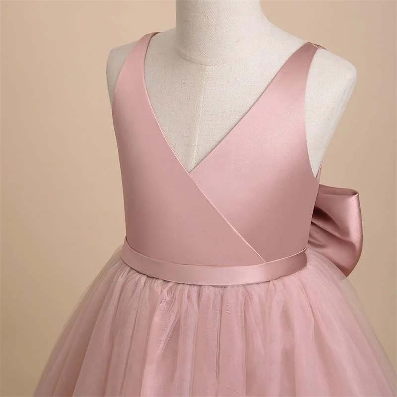 Masho Trend Pink Tulle Ballgown Dress