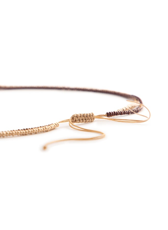 Minza “Lava” Women’s Necklace, Pure 18K Gold, Czech Beads, Crystal & Lava Stone, Handmade Necklace for Women, Beaded Necklace, Jewelry for Casual & Special Occasion - Image 5