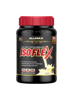 AllMax Nutrition ALLMAX Nutrition - ISOFLEX Whey Protein Powder, Whey Protein Isolate, 27g Protein, Vanilla, 2 Pound  - Image 1