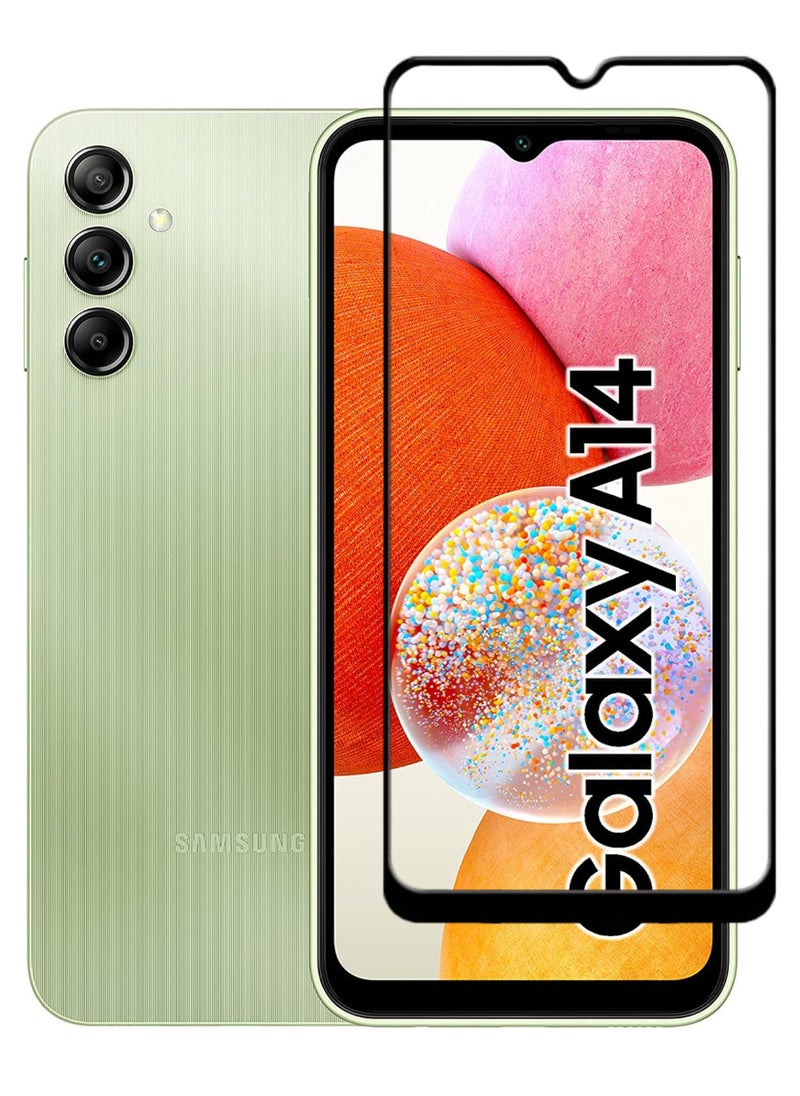 ACLIX Antistatic ESD Dustproof Premium Quality High Definition Tempered Glass Screen Protector Designed For Samsung Galaxy A14 - Image 1