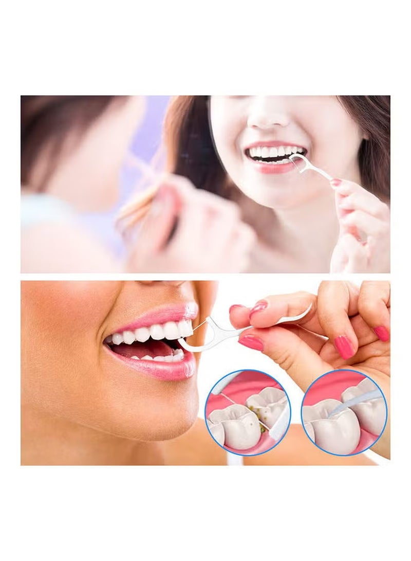 Dental Floss Picks (30 Count), 2-in-1 Unflavored Toothpick Flossers for Teeth Cleaning, High-Tensile Strong Floss Sticks with Anti-Slip Handle, Portable Daily Oral Care Gum Health - Image 5
