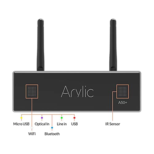 Arylic Up2stream A50+ WiFi &Bluetooth Amplifier with Airplay and Subwoofer Output, TPA3116 Stereo System, HiFi Multiroom/Multi-Zone Synchronized Audio, Wireless Stereo Amplifier - Image 2