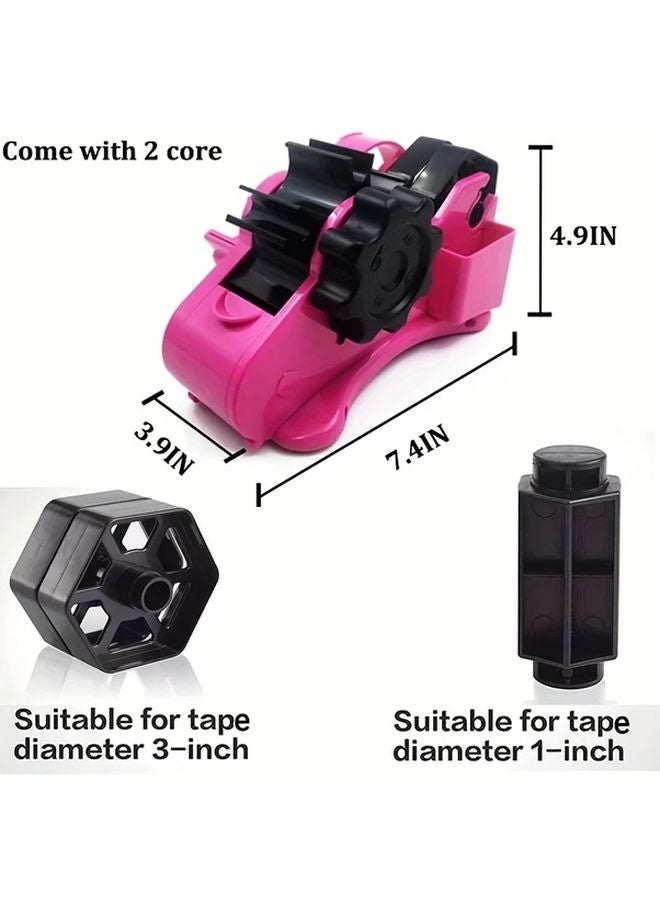 Blue Heat Transfer Tape Dispenser Dual Roll Core Semi Automatic With Separator Slot - Image 3