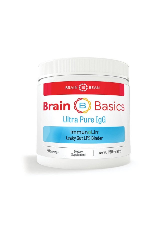 Brain-Bean Brain Basics Ultra Pure IgG Supplement - Dairy-Free Supplement IgG-Immunolin Powder, Blended Vitamin & Mineral Supplements, 150g, 60 Servings - Image 1
