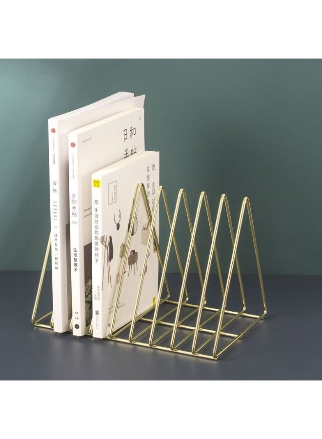 NAMA Metal triangular book and plate holder, 28cm x 18cm x 18cm high - Image 4