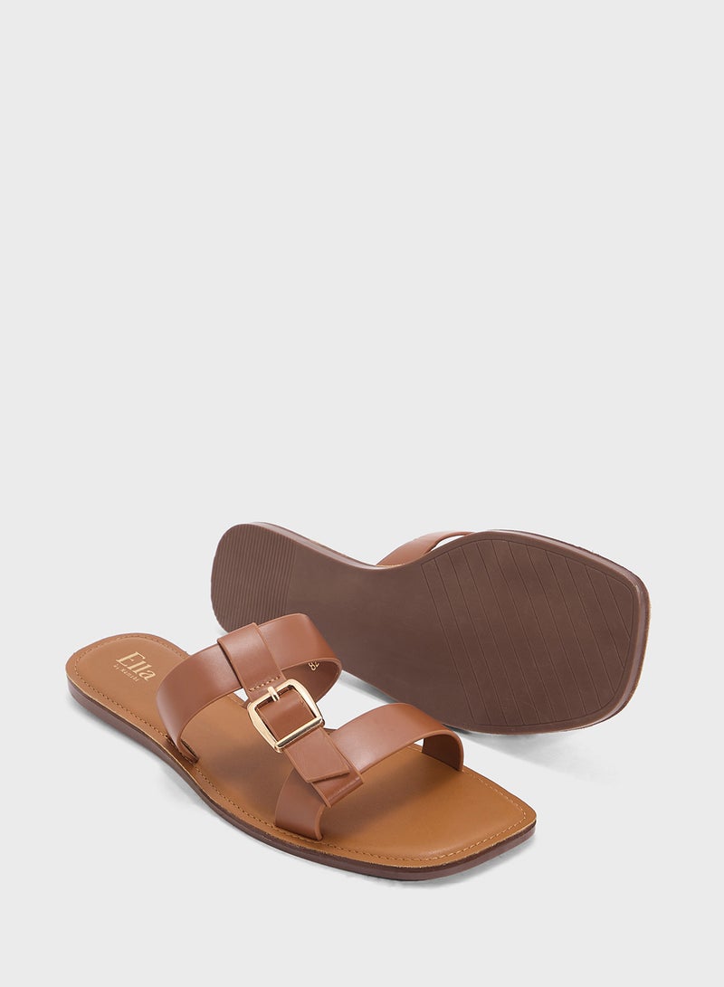 ELLA Flat Sandal With Buckle  - Image 3