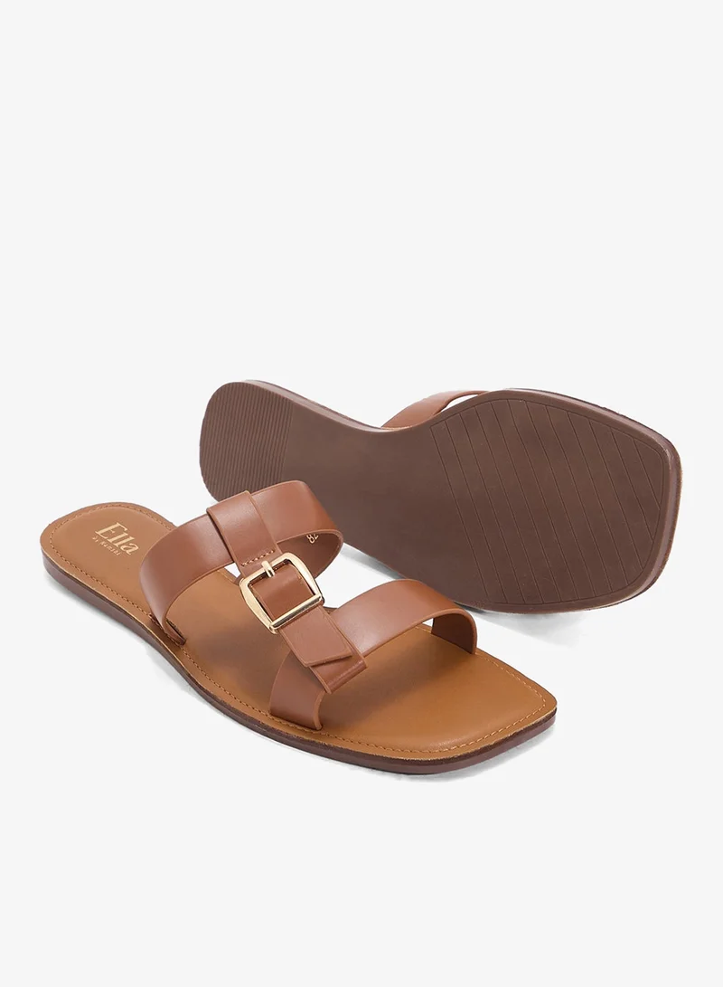 ELLA  Flat Sandal With Buckle for Women | Best Price UAE