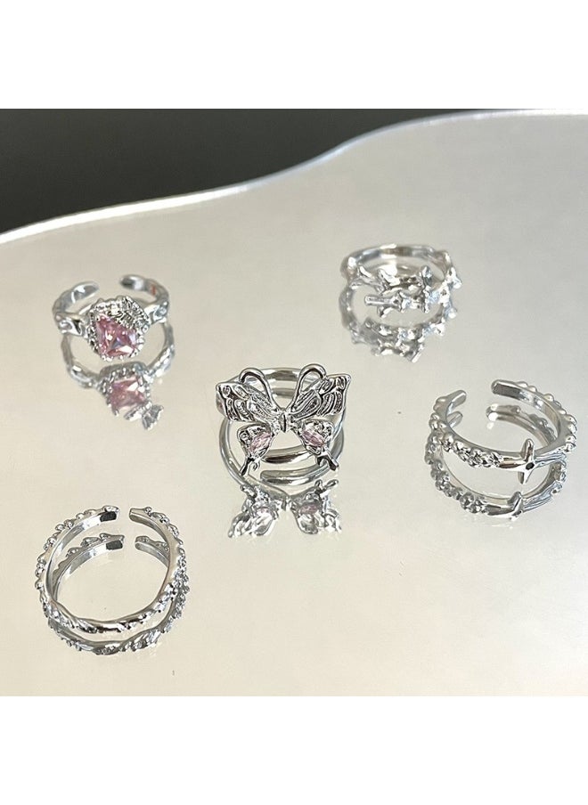 Generic - Personality Simple Niche Design Adjustable Ring for Women - Image 1