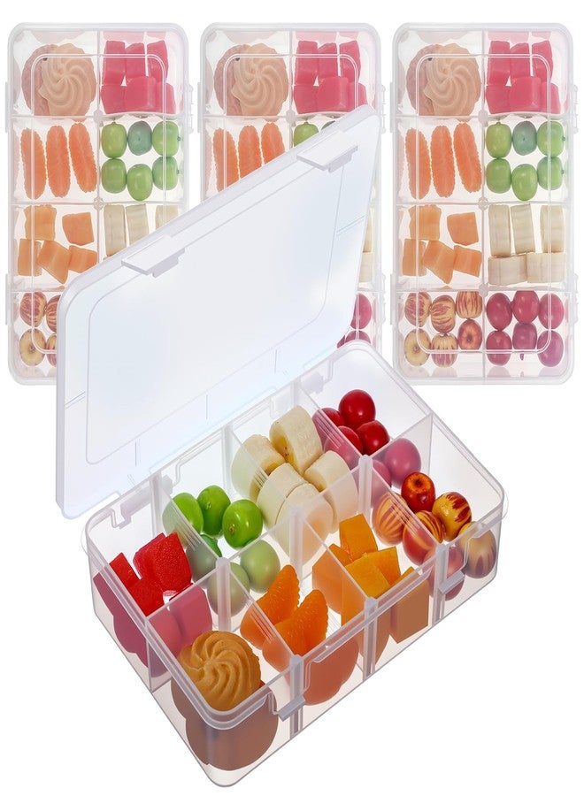 JOUTYFOR 4 Pcs Snack Box Container, 8 Compartments Snack Containers Reusable Meal Prep Lunch Containers. - Image 1