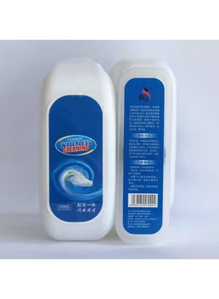 منظف سائل بفرشاة مدمجة لإزالة البقع والأوساخ – منظف متعدد الاستخدامات للملابس والأحذية - Image 1