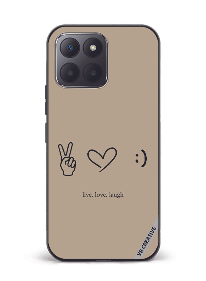 VR CREATIVE Protective Case Cover For Honor 70 Lite Live Love Laugh Design Multicolour - Image 1
