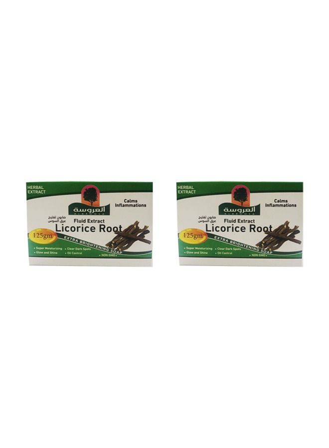 Al Arousa 2 Pieces of Licorice Root Soap  lightening and moisturizing the skin 125 grams - Image 3