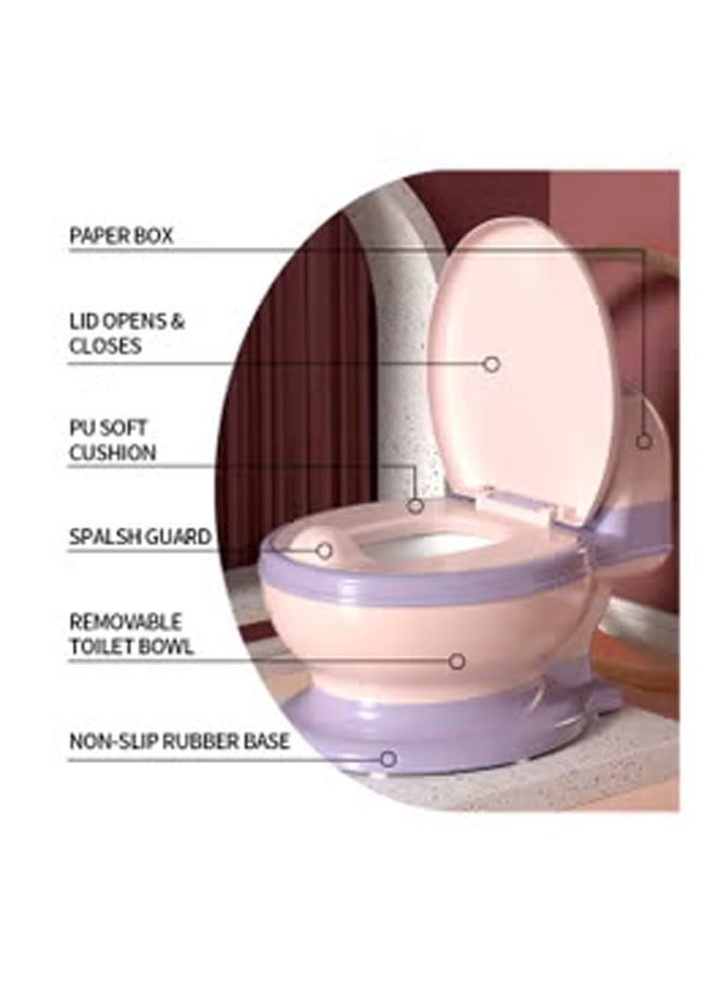 Potty Training Toilet Seat, Toddler Potty Chair with Soft Seat and Splash Guard, Removable Potty Pot for Toddler& Baby& Kids(Pink) - pzsku/Z0F3D7106CA35F758E9C5Z/45/_/1729669711/4b80c8b9-26c2-443f-8223-158044990522