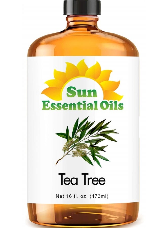 Sun Essential Oils 16oz - Tea Tree Essential Oil - 16 Fluid Ounces - Image 1