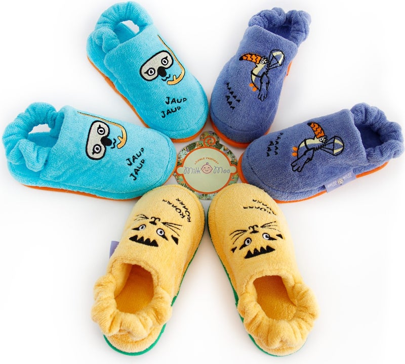 Milk&Moo Children's Indoor Slippers Skater Cheetah 5-6 Years  - Image 5