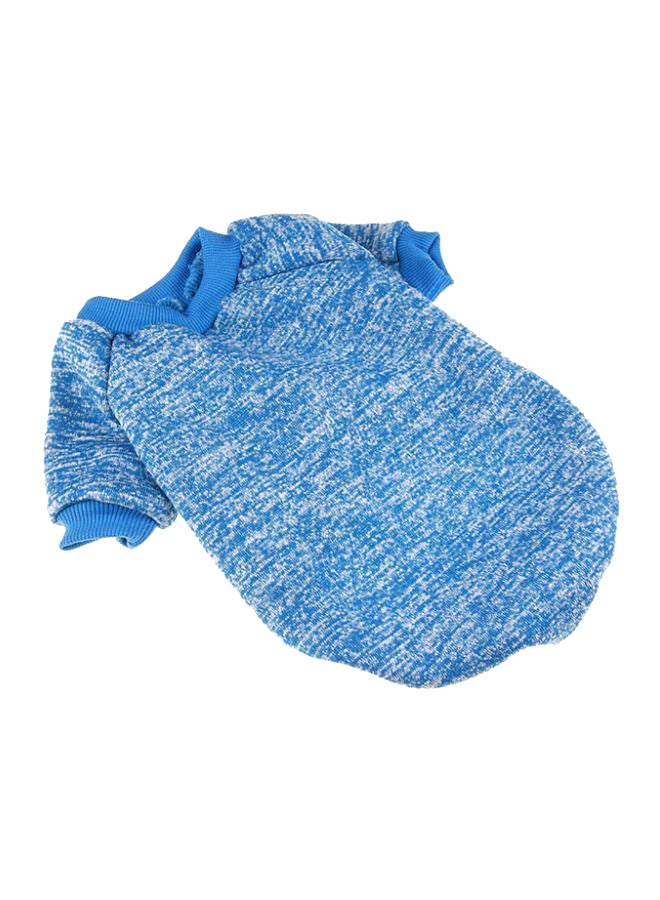 OUTAD Casual Winter Sweater With Hoodie Blue S - Image 1