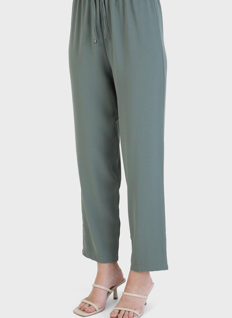 Modanisa Pocket Detail Tunic & Pants Set - Image 4