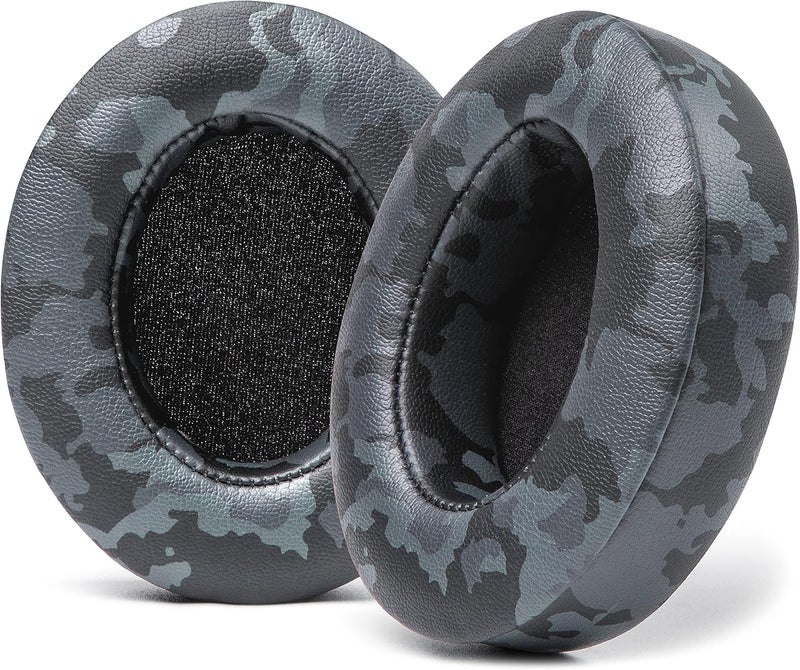 WC Wicked Cushions Replacement Ear Pads for Beats Studio 2 & 3 (B0501, B0500) Wired & Wireless | Does NOT Fit Beats Solo | Softer PU Leather, Enhanced Foam & Stronger Adhesive | Black Camo - Image 1