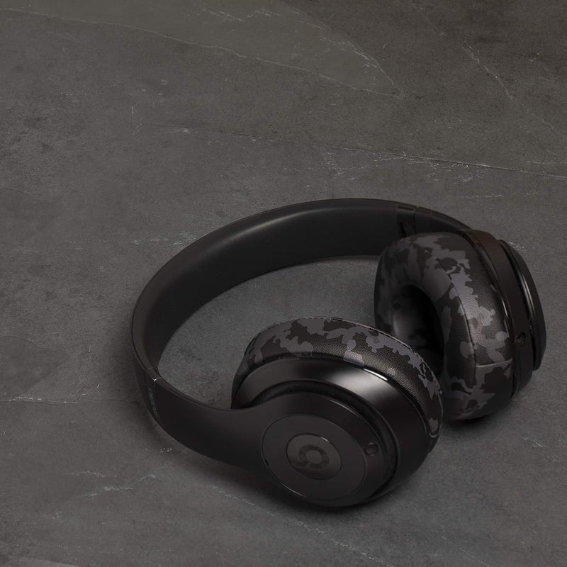 WC Wicked Cushions Replacement Ear Pads for Beats Studio 2 & 3 (B0501, B0500) Wired & Wireless | Does NOT Fit Beats Solo | Softer PU Leather, Enhanced Foam & Stronger Adhesive | Black Camo - Image 3