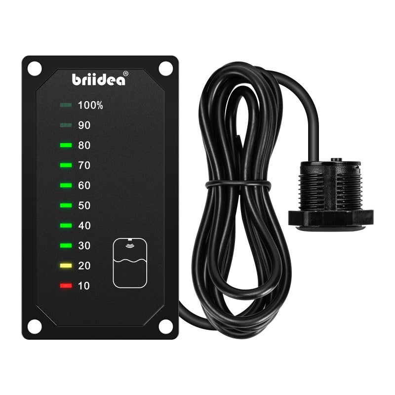 briidea RV Tank Sensor Monitor Panel RV Water Tank Level Monitor with LED Indicator Allow You to Replenish The Water Tank in Time Powered by 732V DC Ideal for RV Motorhome Caravan