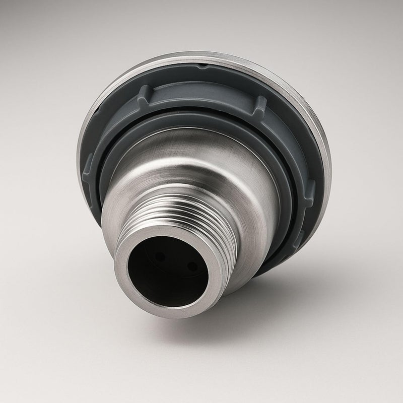 Prem's وصلة تصريف حوض من الفولاذ المقاوم للصدأ بقطر 4 بوصات مع سلة تحتية | مصفاة تصريف مطبخ من الدرجة 304 لمخرج الحوض | مقاومة للصدأ | صنع في الهند - Image 2