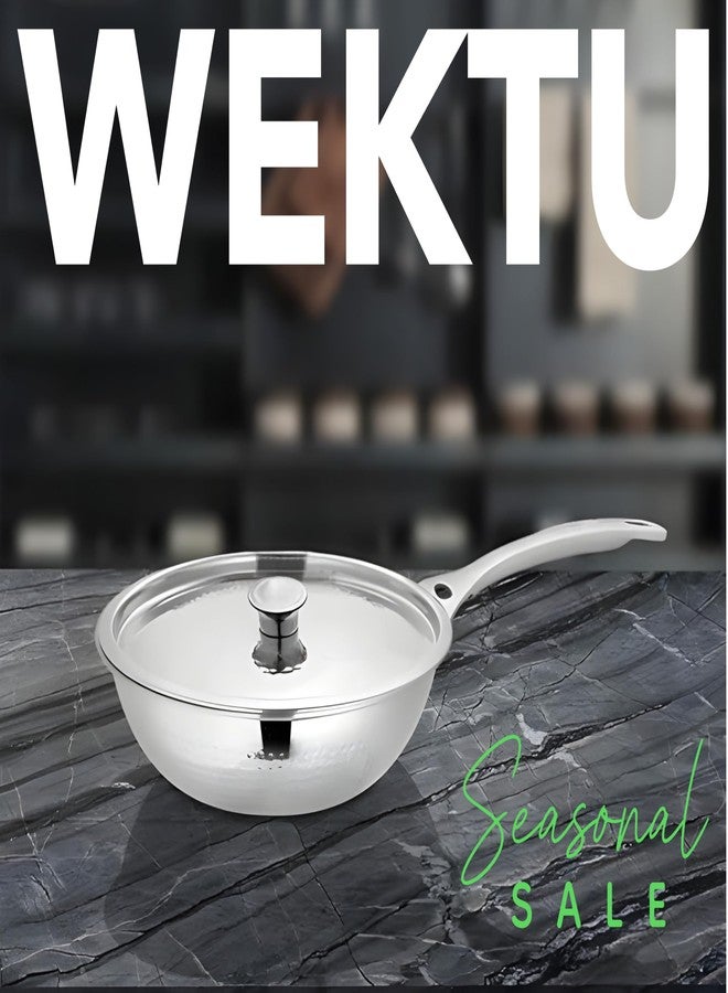 WEKTU Hammer FRYPAN Fry Pan with Lid 20 cm Diameter 1.25 L Capacity - Image 5