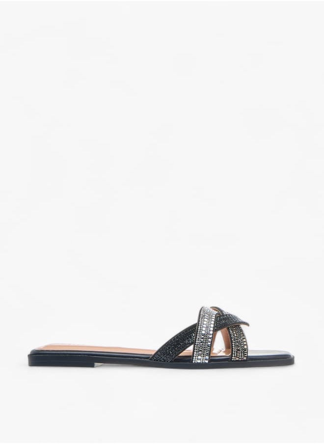 Celeste Womens Embellished Slip-On Sandals Ramadan Collection  - Image 3