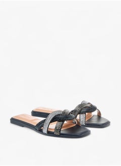 Celeste Womens Embellished Slip-On Sandals Ramadan Collection  - Image 2