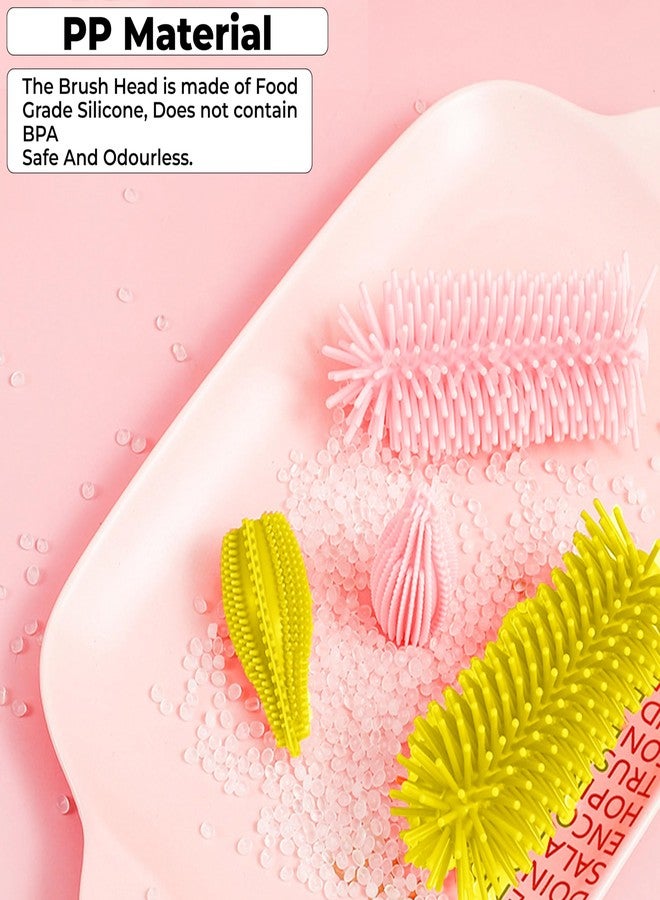 Dakos Baby Bottle Brush, Silicone Baby Bottle Brush Cleaner, Baby Bottle Cleaner Brush, Baby Milk Bottle Cleaning Brush, Nipple Cleaning Brush, Nipple Cleaning Brush,Bottle Brush Storage Box (MFP938) - Image 5