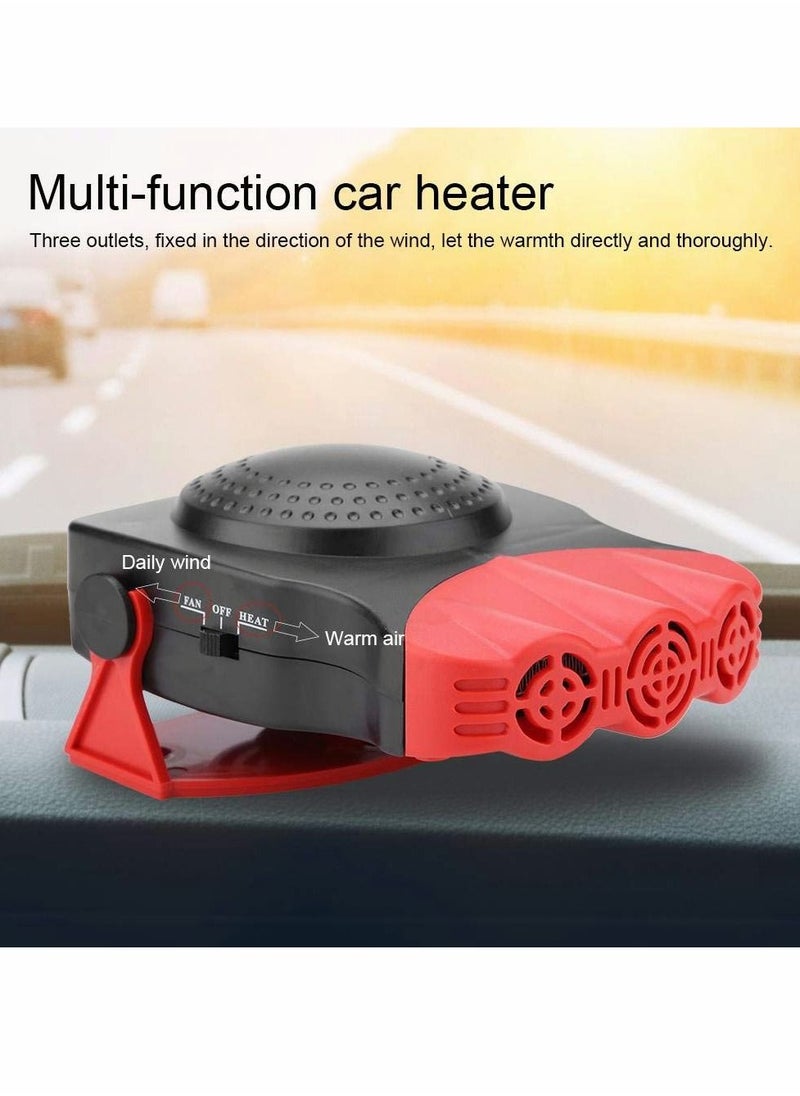 SYOSI Car Defroster Portable, Windshield Window Ceramic Heater with Cooler Fan, 12V 150W Heater, Glass Defrost Snow Electric  - Image 2