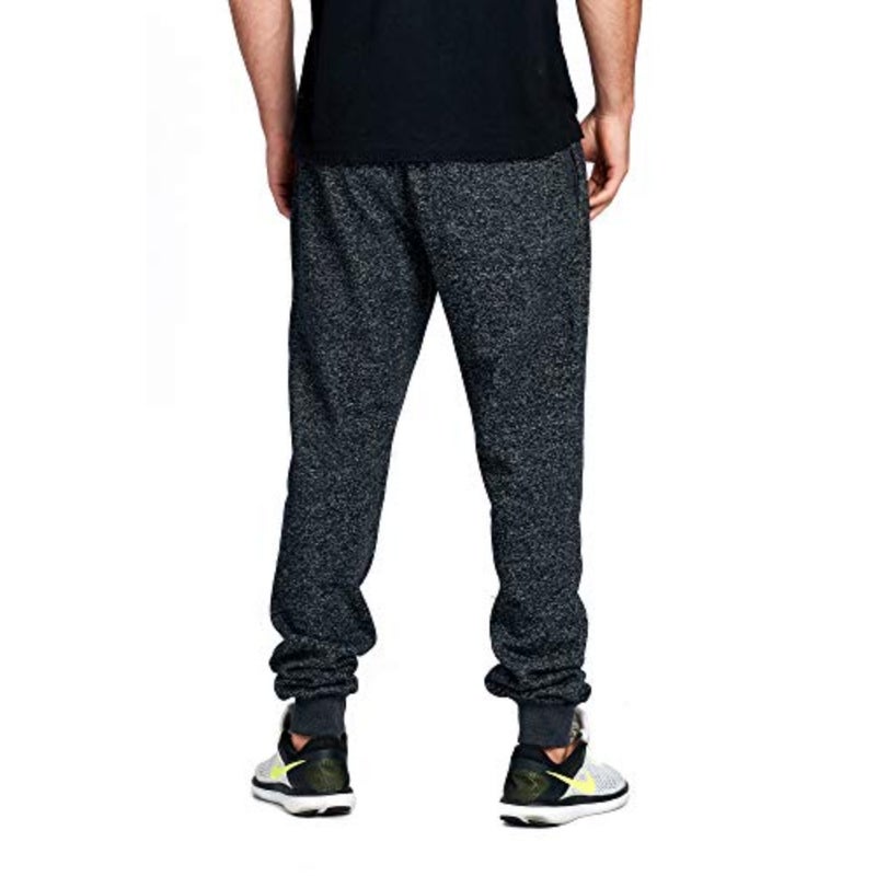 PROGO USA mens Sweatpants for casual wear, cotton blend fabric, black color, soft and comfortable - Image 3