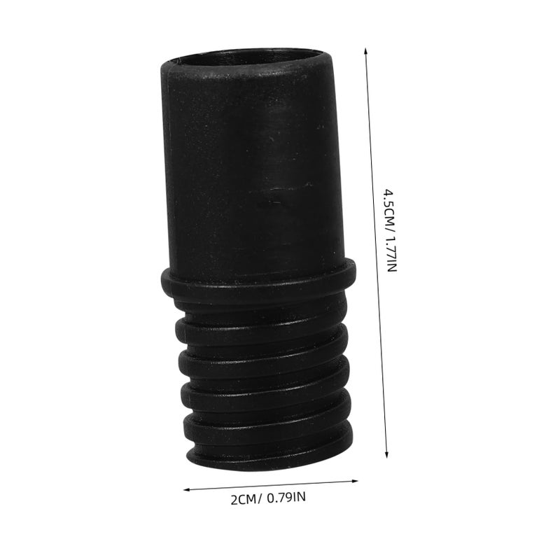 Threaded Handle Tips For Broom Mop Brush Extension Pole Adapter Easy Installation Black - Image 3