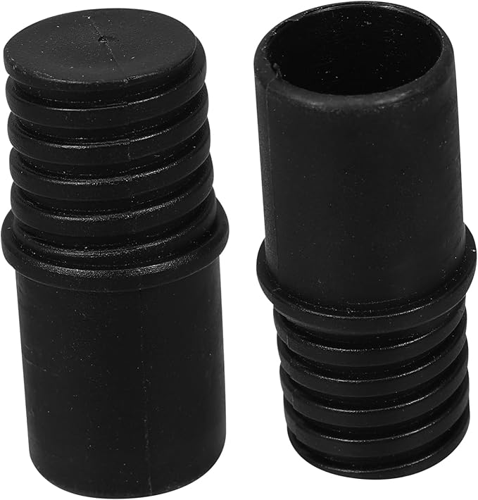 Threaded Handle Tips For Broom Mop Brush Extension Pole Adapter Easy Installation Black - Image 1