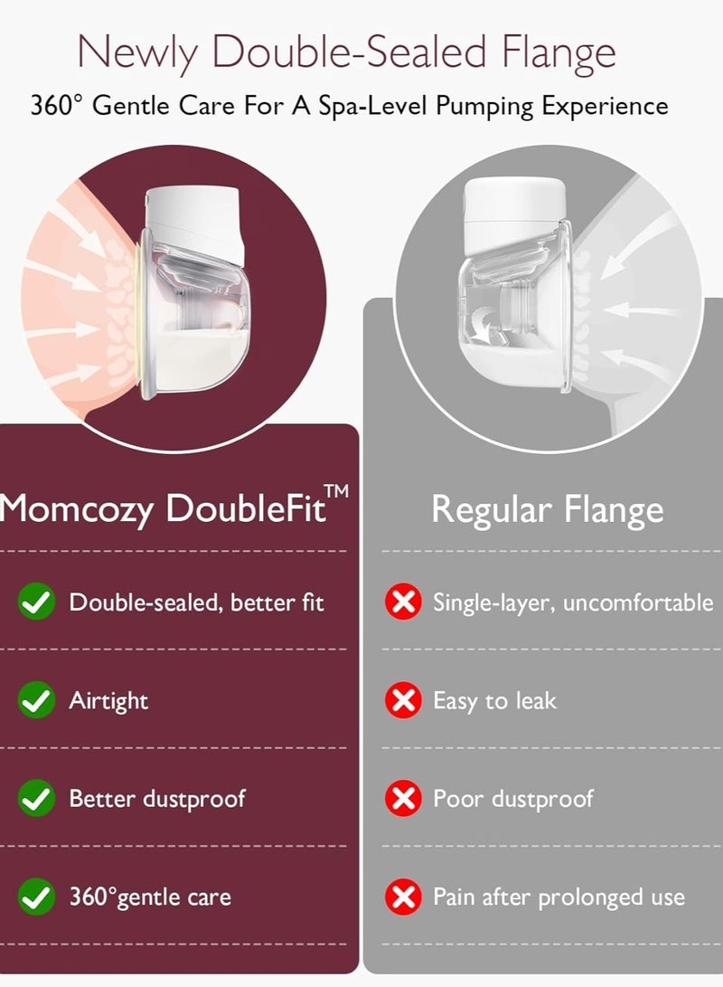 مام كوزي مضخة السيدات الكهربائية المحمولة S12 Pro المزدوجة، منخفضة الضوضاء، شاشة ذكية، 3 أوضاع و9 مستويات - Image 4