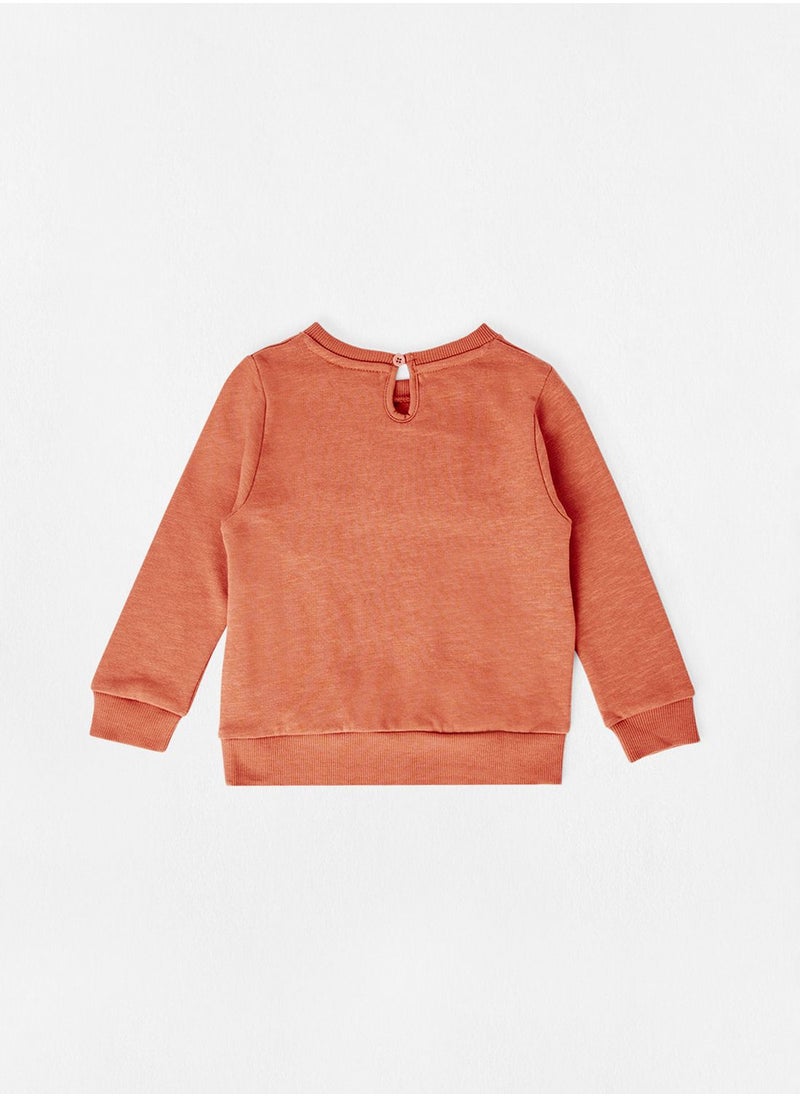 NAME IT - Kids Slogan Detail Sweatshirt - Image 1