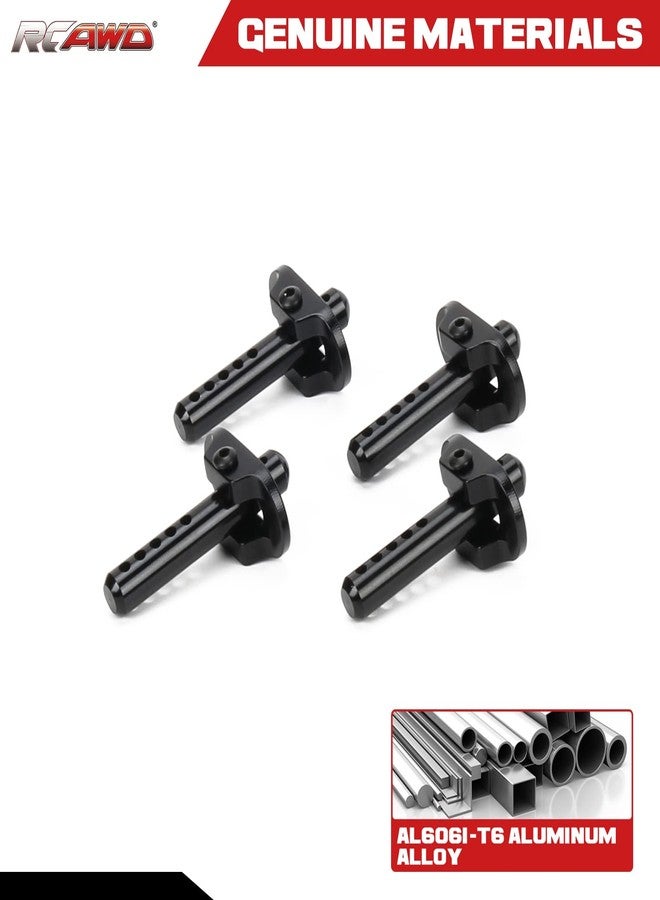 RCAWD Aluminum Alloy Body Post Set for 1-10 Arrma 3s Blx&Mega550 Granite 1-7 1-8 Blx Cars(Black) - Image 2