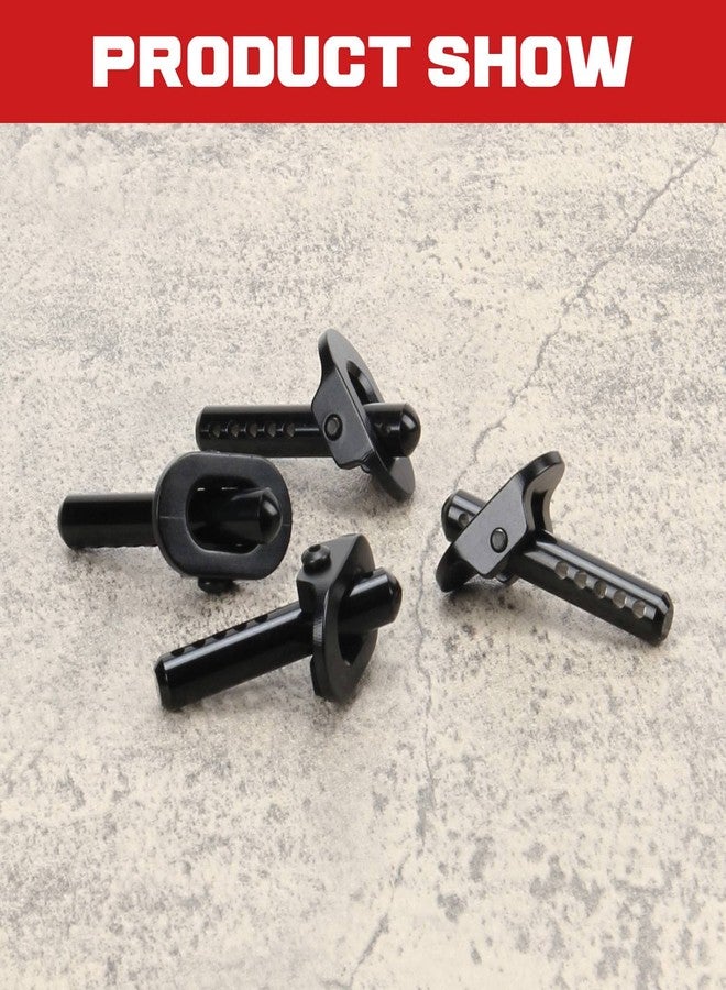 RCAWD Aluminum Alloy Body Post Set for 1-10 Arrma 3s Blx&Mega550 Granite 1-7 1-8 Blx Cars(Black) - Image 4